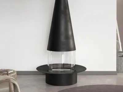 Filiofocus Central Gas Fireplace 3D model