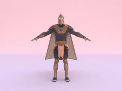 Doctor Fate 3D asset - Rigged - Injustice 3D model