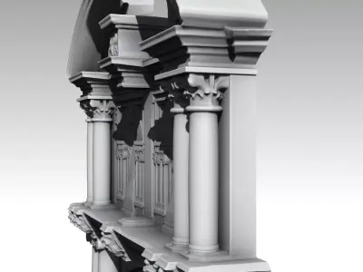 Malfoy Manor House from Harry Potter 3D print model