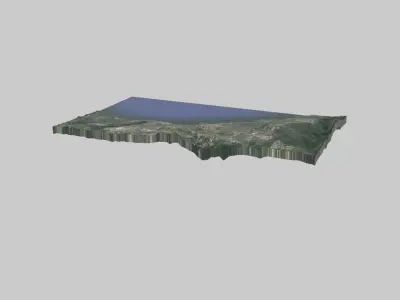 Cleveland City Low-poly 3D model
