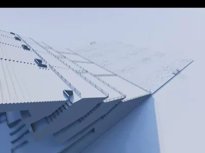 Football Stadium-American football 3D model