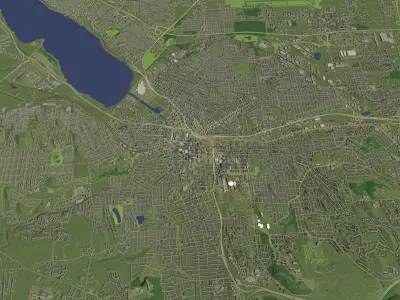 Syracuse New York USA - city and urban 3D model