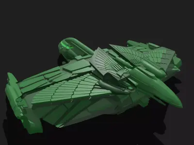 Romulan star striker 3D print model