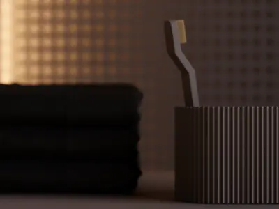 Bathroom Interior Scene in 3Ds Max  3D model