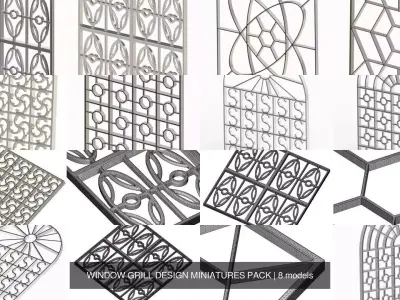 WINDOW GRILL DESIGN MINIATURES PACK
