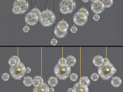 Bolle Ceiling Light 3D model