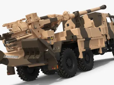  Mobile Howitzer Vehicle Simplified 