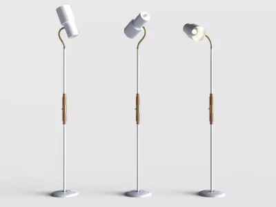 Floor lamp Low-poly 3D model