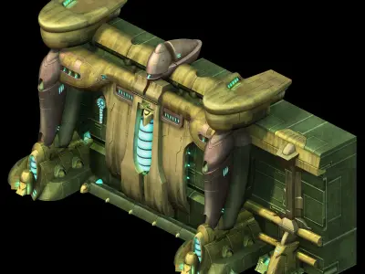 New Area - Underground Wall Entrance 01 3D model