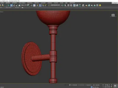 Andromeda Sconce Low-poly 3D model