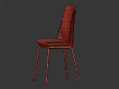 CHAIR LIONEL LIGHT GREY 3D model