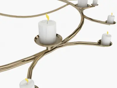 Chandelier Low-poly 3D model shop