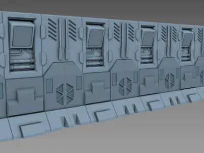 modular panel scifi A00 3dprint 3D print model