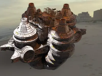 Dark Sith Platforms base 7 3D model