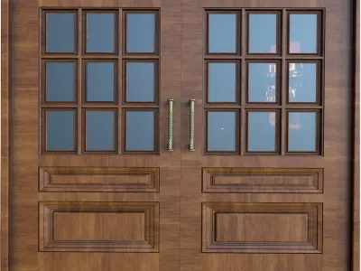 wooden door 3D model