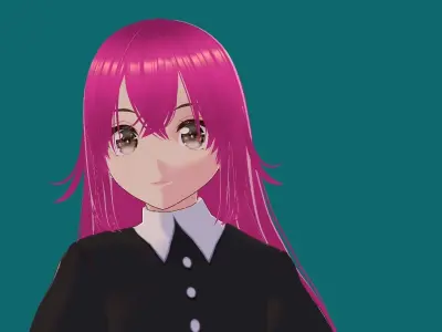 Anya Forger Young VRChat 3D model Low-poly 3D model