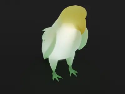Indirect lighting for parakeets and parrots 3D model
