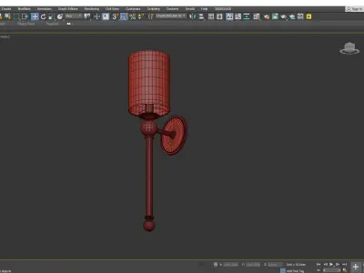 Gordon Sconce Low-poly 3D model