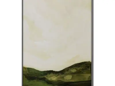 Set of 3 Abstract Paintings in Frames 3D model 67