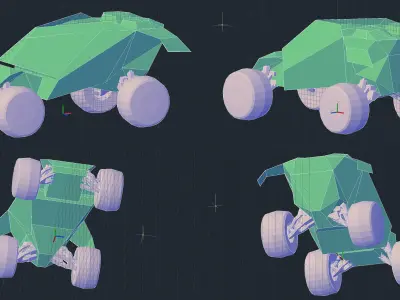 PHANTOM a scfi-fi APC Low-poly 3D model
