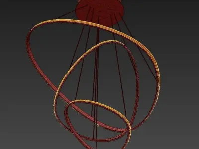 Modern LED Chandelier 3D model