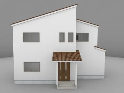 House model for background 14 Low-poly 3D model