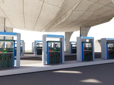 Gas Station3 3D model