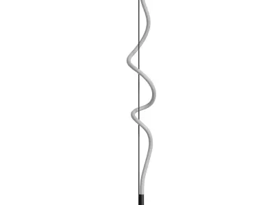 Cursive floor lamp by kuzco lighting 3D model