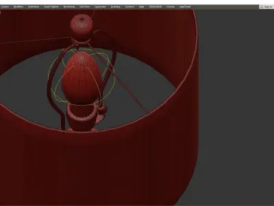 Ciaran Modern Ceramic Table Lamp Low-poly 3D model