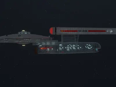 Arizona Class Battleship 3D model