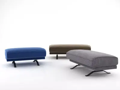 Slab Pouf 3D model