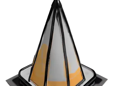 Modern Abstract Pyramidal Desk Lamp Low-poly 3D model