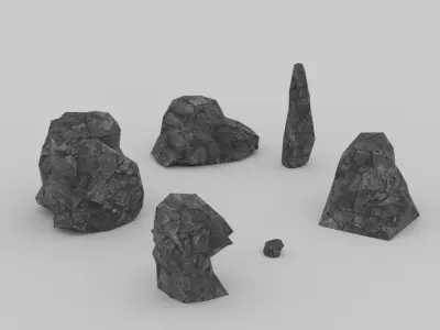 Rocks Low-poly 3D model purchase