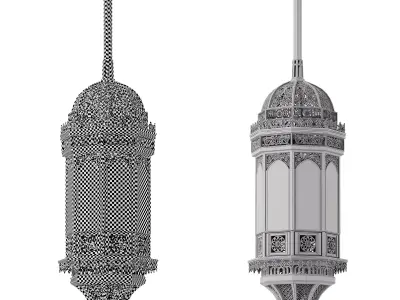 Islamic Arabian Ceiling Light 3D model