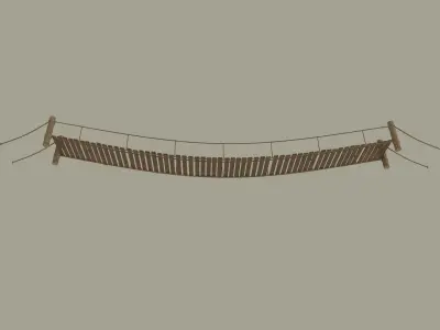 Rope Bridge 3D model