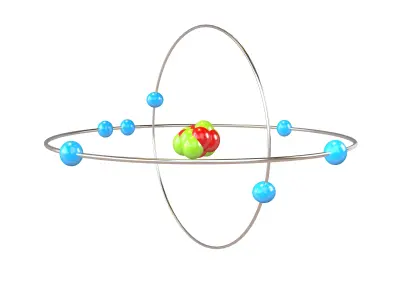 Nitrogen Chemical Element v2 002 Low-poly 3D model