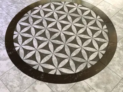 Mandala Floor Tiles 3D model
