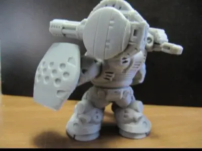 CHIBI-TECH SD - WARTHOG GUNPOD       3D print model