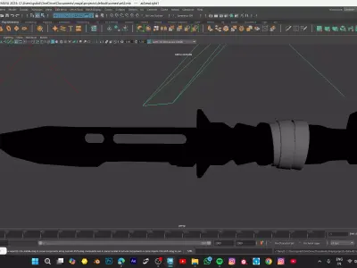 KNIFE MODEL Low-poly 3D model get