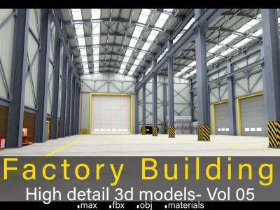 Factory Building- Vol 05- High detail 3d models 3D model