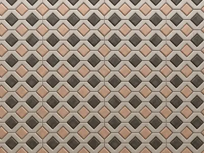 Paving zigzag ecoparking 3D model