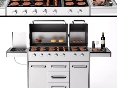 Barbecue 10 3D model