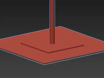 VIVIEN floor lamp with shade 3D model