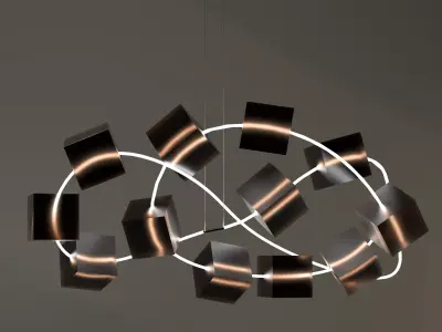 Cubic Pendant Low-poly 3D model