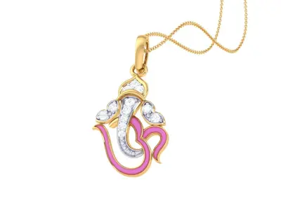 Spiritual Ganesha Pendant 3D print model