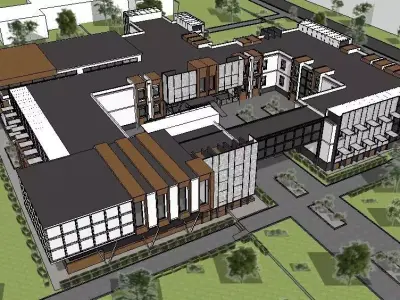 Sketchup School and University S1 3D model