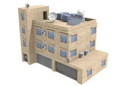 arabian city 27 Buildings 3D model