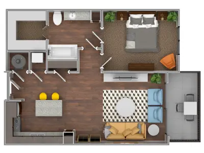 VRAY READY FLOOR PLAN 02 3D model