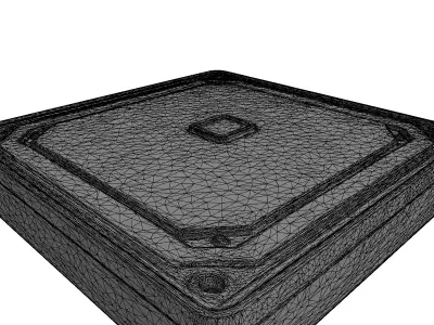 HighTech Data Hub Enclosure Low-poly 3D model