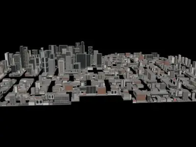 city backup Free low-poly 3D model